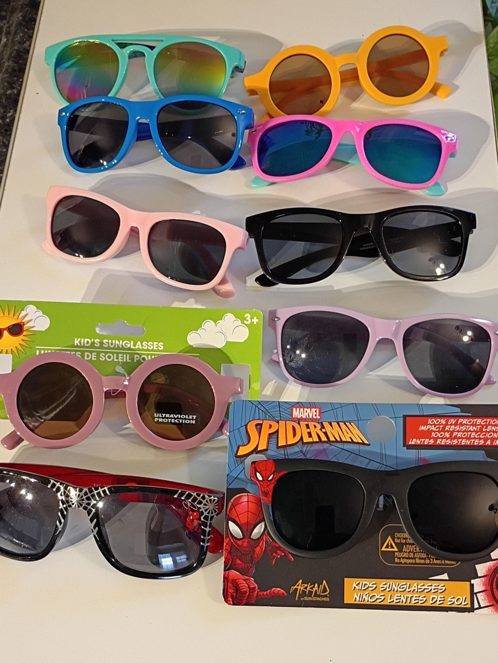 Assorted Kids Sunglasses - Bright Multi Color Set - Picture 2 of 8